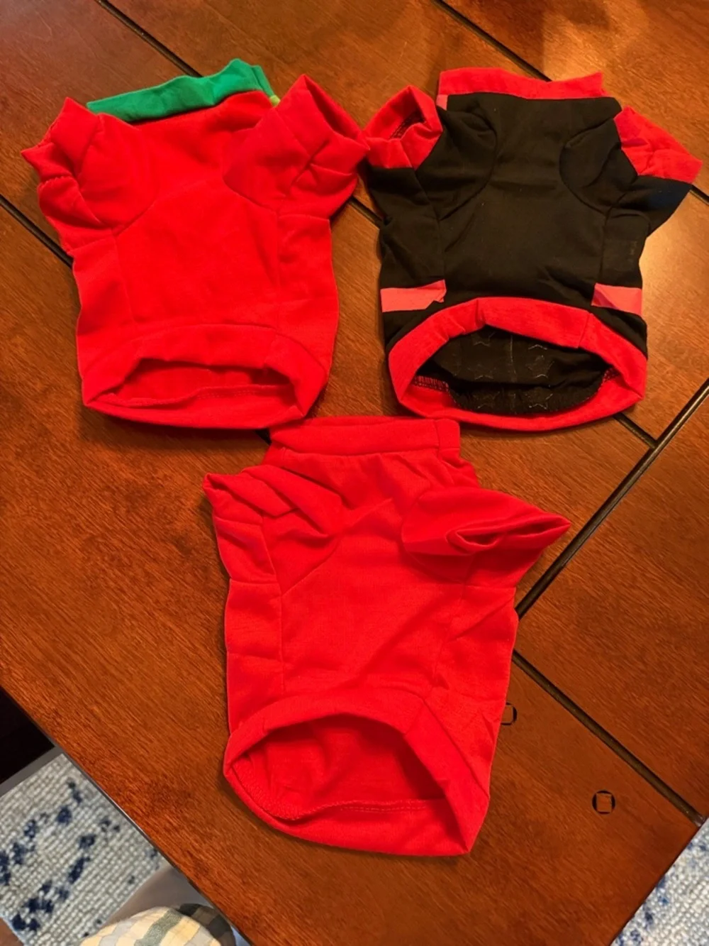 Holiday Dog Tee Set - Red Festive Designs
